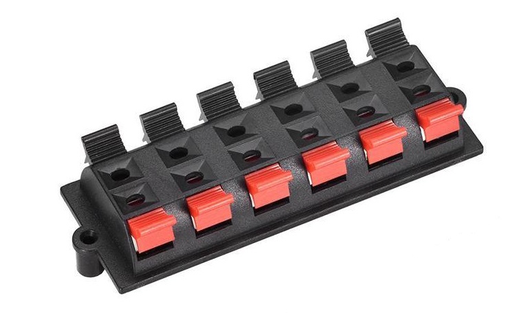 2 Row 12 Way Spring Speaker - Receiver Terminal Block 2 Row 12 Way Spring Speaker - Receiver Terminal Block