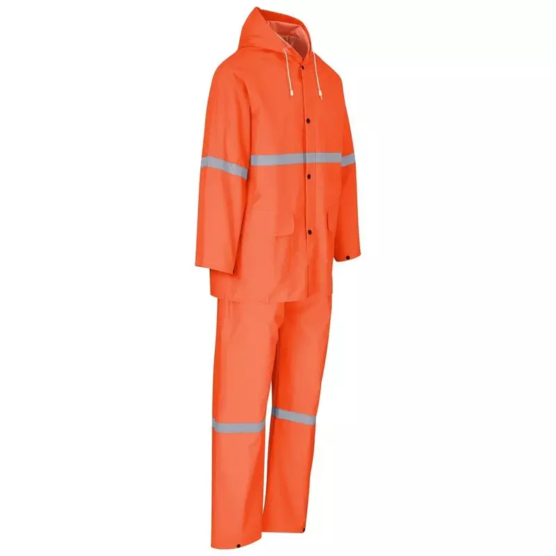 Light Duty Tornado Hi-Viz Reflective Rubberised Rainsuit