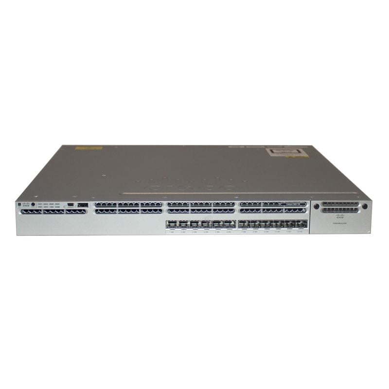 Cisco Catalyst C3850-12S Switch Layer 3 - 12 SFP - IP Base - Wireless controller - managed- stackable - WS-C3850-12S-S Cisco Catalyst C3850-12S Switch Layer 3 - 12 SFP - IP Base - Wireless controller - managed- stackable - WS-C3850-12S-S