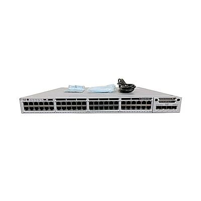 Cisco Catalyst C3850-48F Switch Layer 3 - 48 * 10/100/1000 Ethernet POE+ ports - IP Base - managed- stackable WS-C3850-48F-S