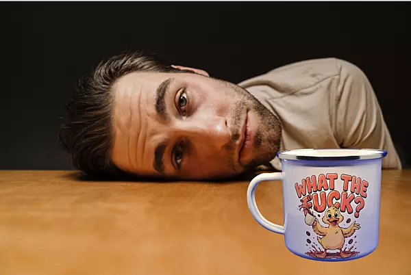 WTF Duck Camping Mug