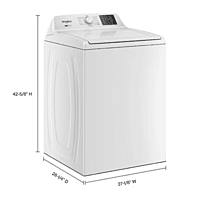 Whirlpool 4.2 - 4.3 Cu. Ft. Top Load Washer with 2-in-1 Removable Agitator Whirlpool 4.2 - 4.3 Cu. Ft. Top Load Washer with 2-in-1 Removable Agitator