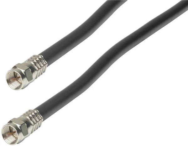 1.5m High Quality RG6 Quad Shield Cable with Crimped Connectors
