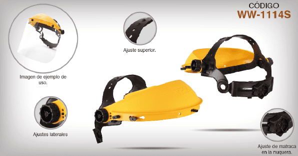 CABEZAL PARA PROTECTOR FACIAL JYRSA WW-1114S