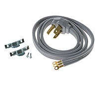 GE WX09X10003 5' 30amp 3 wire dryer cord