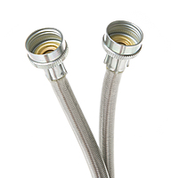 GE WX14X10011 UNIVERSAL 6 FT STAINLESS STEEL WASHING MACHINE HOSES WITH 90 ÌŠ ELBOW