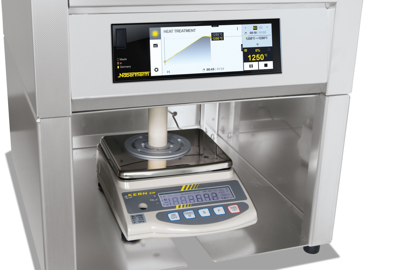 Muffle Furnace incl. Scale and Software for Determination of Combustion Loss