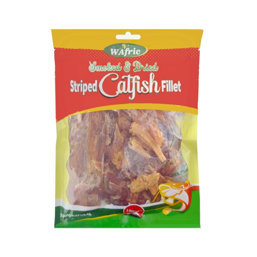 24921 Wafric Smoked & Dried Stripped Catfish Fillet 80g X 10