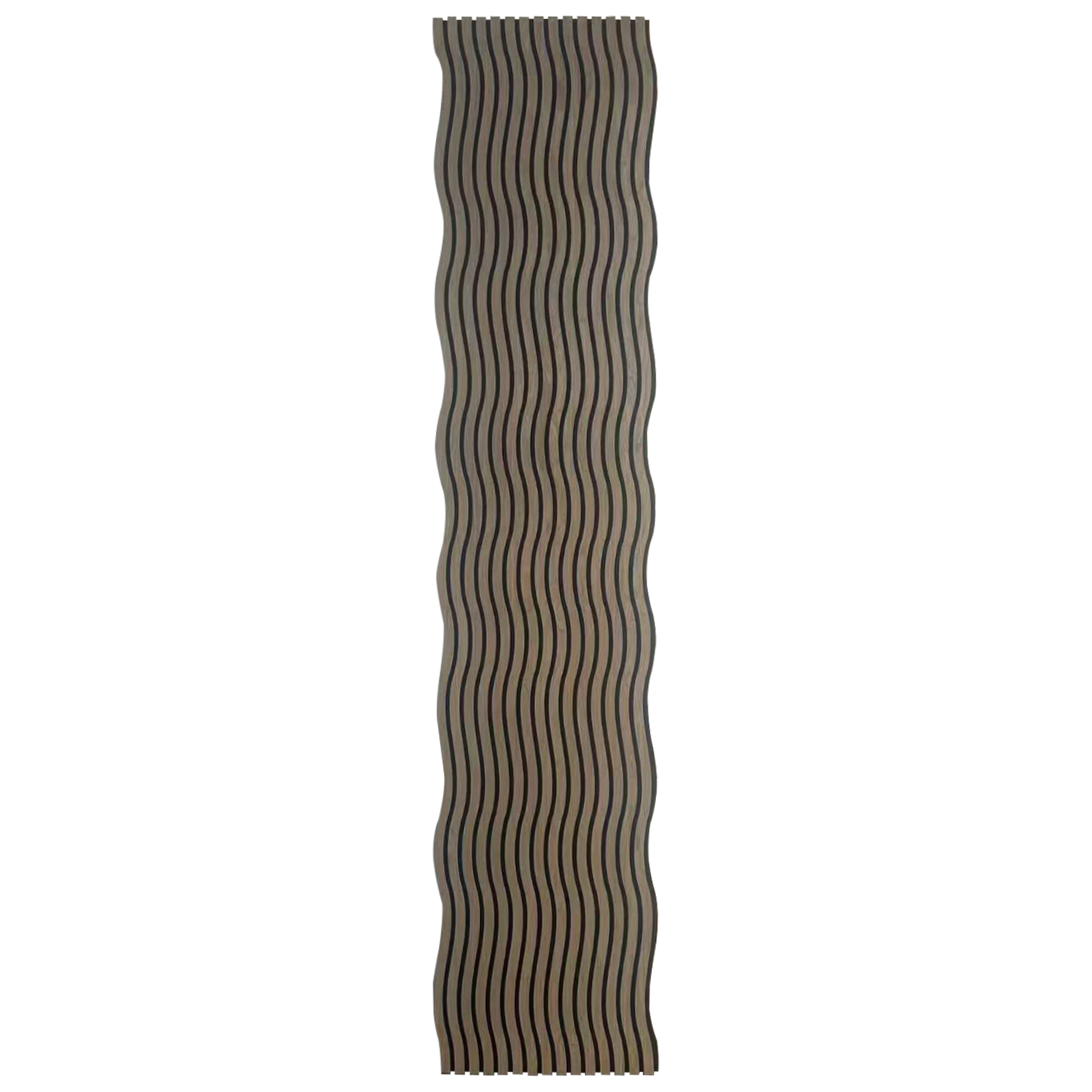 WALNUT #4 ACOUSTIC WAVE SLAT PANEL-10ft