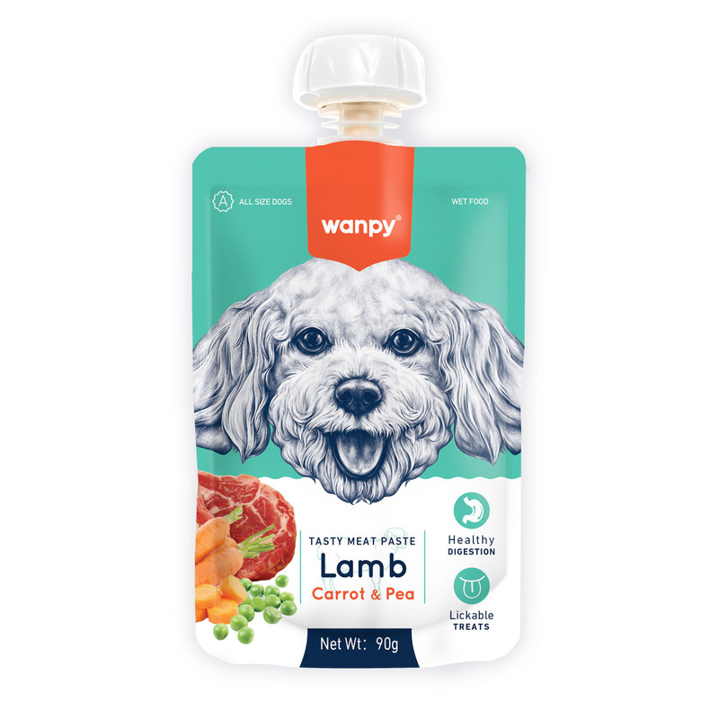 Wanpy Tasty Meat Paste Lamb with Carrot & Pea for Dogs 90g Wanpy Tasty Meat Paste Lamb with Carrot & Pea for Dogs 90g