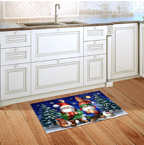 Warm Wishes Gnomes Holiday Doormat
