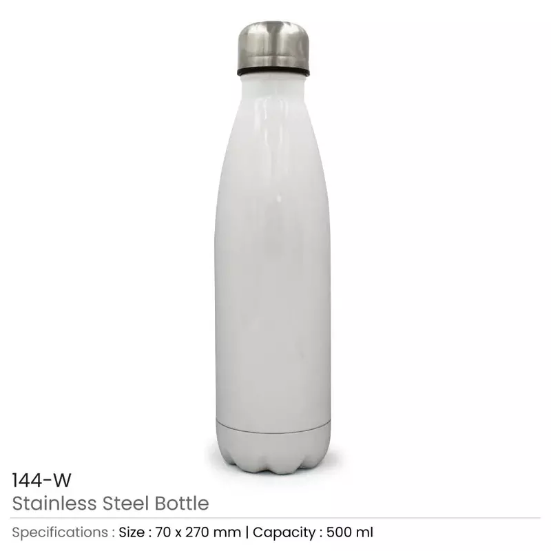 White Temprature Controlled Bottle