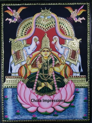 Gajalakshmi Tanjore Painting Gajalakshmi Tanjore Painting