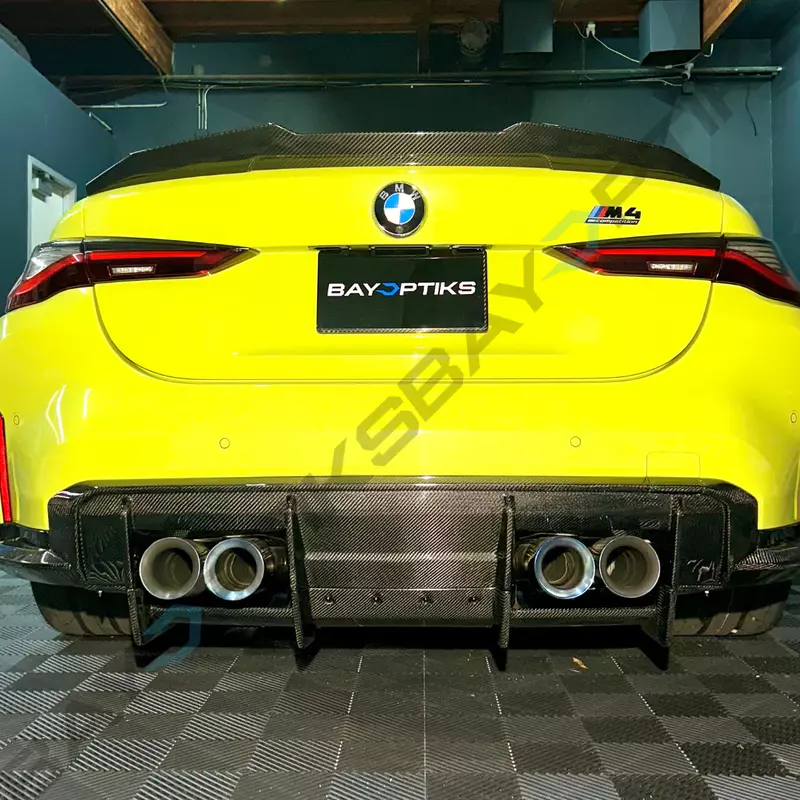 7-Piece Carbon Fiber Race Rear Diffuser Kit – Fits BMW G80 M3 / G82 M4 (2021+)