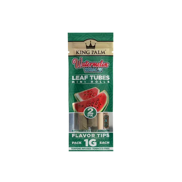 King Palm 2 Mini Rolls � Watermelon Wave � 20/display
