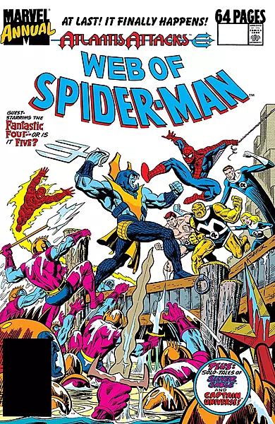 Web of Spider-Man Annual #5 1989 Marvel Comics VF- Comic Book Direct Web of Spider-Man Annual #5 1989 Marvel Comics VF- Comic Book Direct