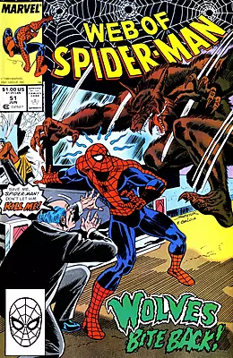 Web of Spider-Man #51 Newsstand Variant (Marvel Comics June 1989)