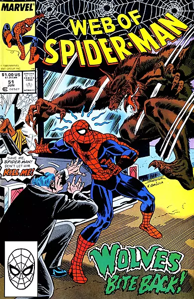 Web of Spider-Man #51 Newsstand Variant (Marvel Comics June 1989)