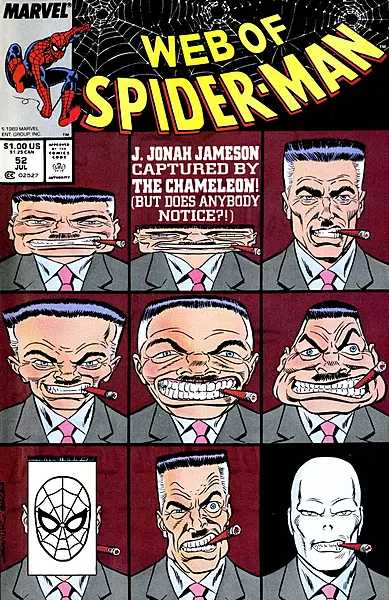 Web of Spider-Man #52 Newsstand Variant (Marvel Comics July 1989)
