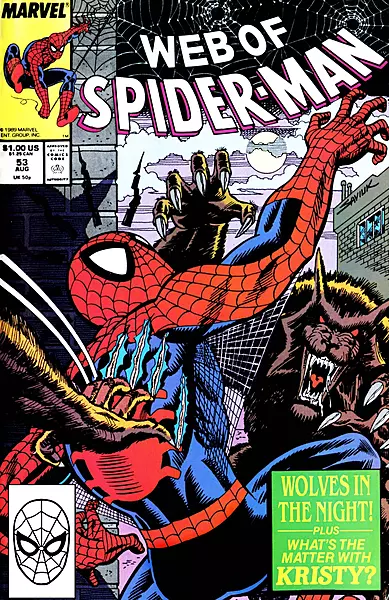 Web of Spider-Man #53 (Marvel Comics August 1989) Web of Spider-Man #53 (Marvel Comics August 1989)