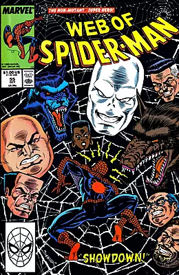 Web of Spider-Man #55 Newsstand Variant (Marvel Comics October 1989)