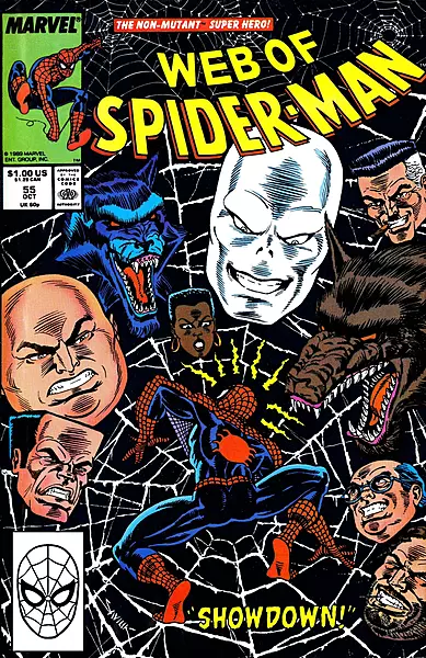 Web of Spider-Man #55 Newsstand Variant (Marvel Comics October 1989)