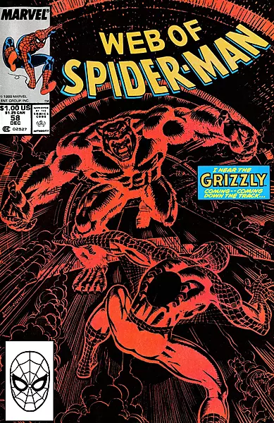 Web of Spider-Man #58 (Marvel Comics December 1989)