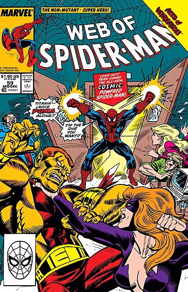 Web of Spider-Man #59 (Marvel Comics Mid December 1989) Web of Spider-Man #59 (Marvel Comics Mid December 1989)