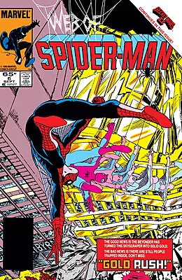 Web of Spider-Man #6 Newsstand Variant (Marvel Comics September 1985)
