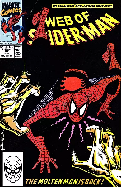 Web of Spider-Man #62 (Marvel Comics March 1990) Web of Spider-Man #62 (Marvel Comics March 1990)
