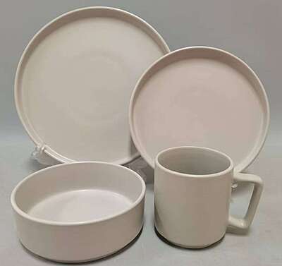 16-piece dinner set [cream color]