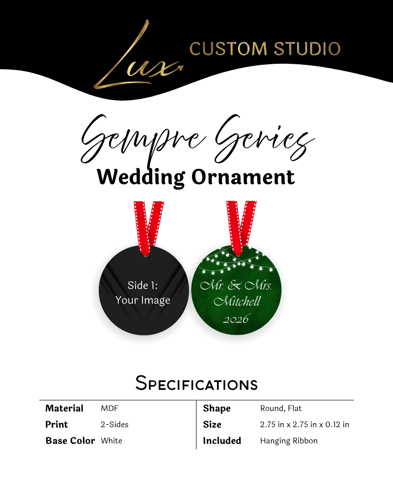 Sempre Series Wedding Ornament