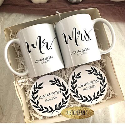 Couple Mug & Coaster Gift Set