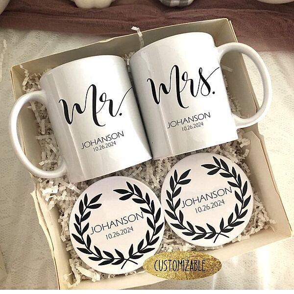 Couple Mug & Coaster Gift Set