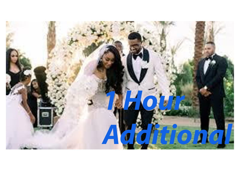 Wedding Escort additional (additional hr)