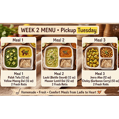 Essential Meal Week 2 Pickup Day 1