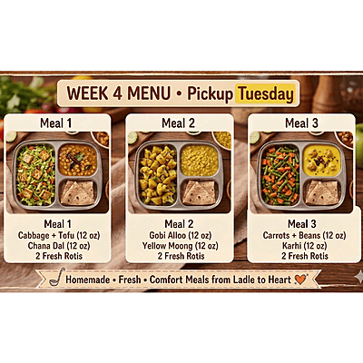 Essential Meal Week 4 Pickup Day 1