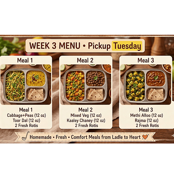 Essential Meal Week 3 Pickup Day 1 Essential Meal Week 3 Pickup Day 1