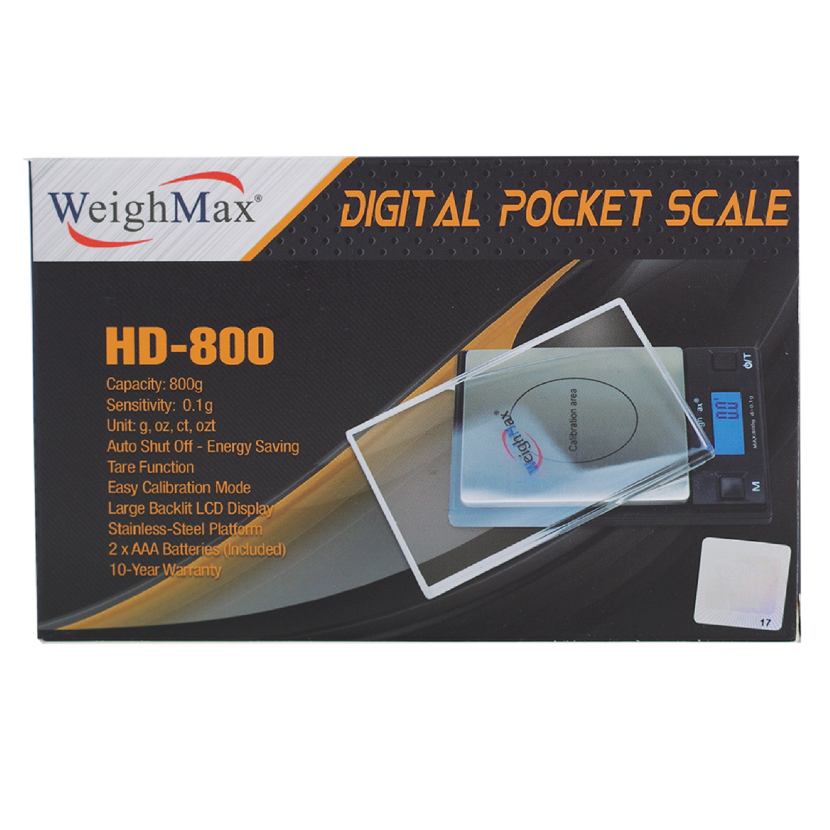 Weighmax - HD-800 - 800g X 0.1g