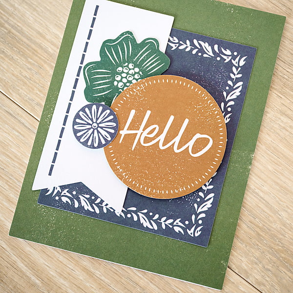 Welcoming Woodblock Prints #2 Card (1/pk)