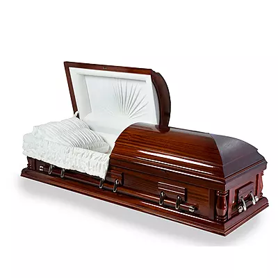 Wellington Walnut Wood Casket