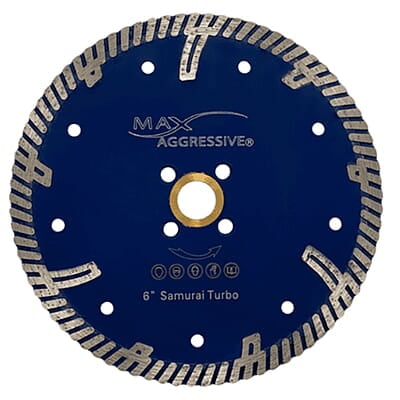 Max Aggressive Samurai Granite Wet Cutter, 6" Max Aggressive Samurai Granite Wet Cutter, 6"