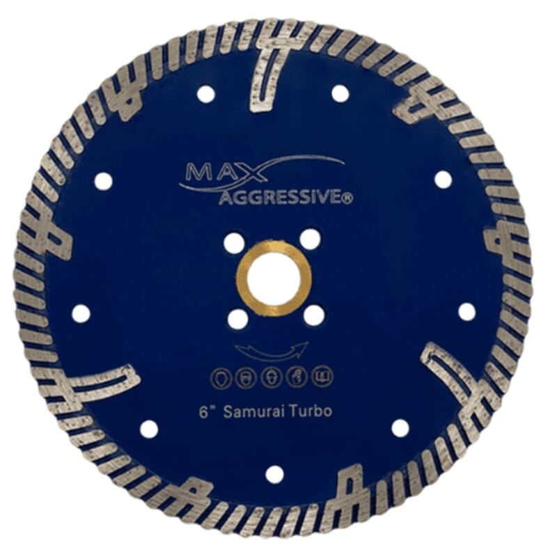 Max Aggressive Samurai Granite Wet Cutter, 6" Max Aggressive Samurai Granite Wet Cutter, 6"