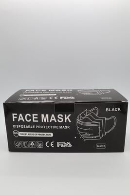 Disposable Protective Face Mask black Disposable Protective Face Mask black