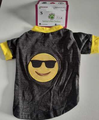 Sarina pet clothes T-shirt (Small) yellow & Ash Sarina pet clothes T-shirt (Small) yellow & Ash