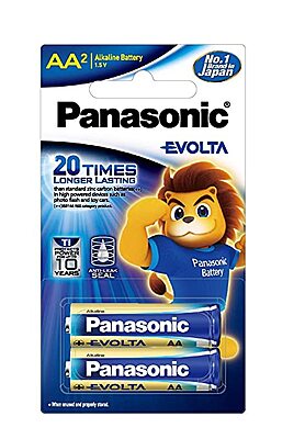Panasonic Alkaline AA 1.5V Battery (Pack of 2) Panasonic Alkaline AA 1.5V Battery (Pack of 2)