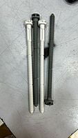 SIAMP FLUSH TANK FLUSH PLATE MOUNTING ROD AND PUSHER ROD SET OF 2