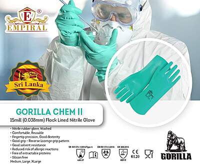 Nitrile Gloves Green Gorilla Chem II Nitrile Gloves Green Gorilla Chem II