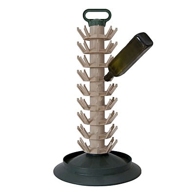 ბოთლების საშრობი სტენდი (81 ბოთლისთვის)