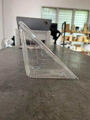 Empaque Wedge Transparente con Tapa para Sandwich (1x250)